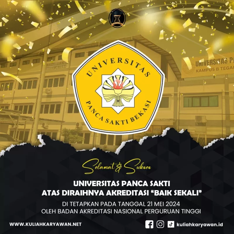Akreditasi Terbaru Universitas Panca Sakti Bekasi